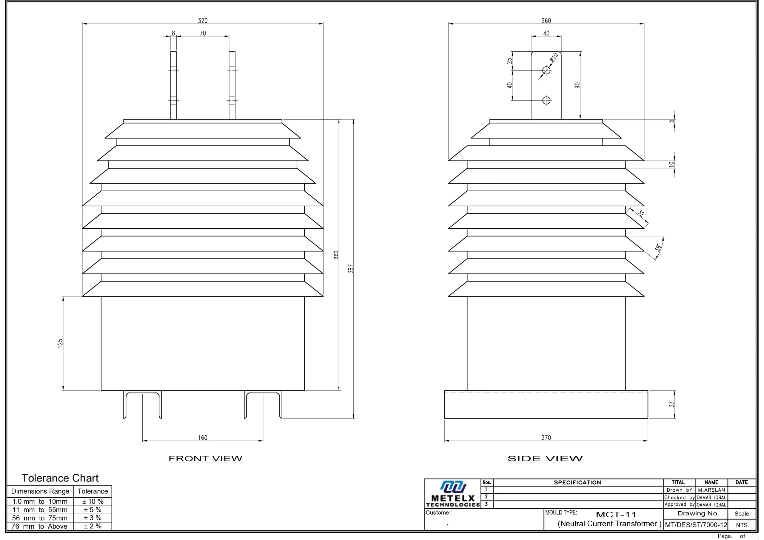 MCT-11 Medium Voltage Current Transformer MCT-11 Medium Voltage Current Transformer Diagram by Metelx Technologies Lahore